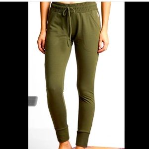 Free People Movement Sunny Skinny Joggers in Army Green